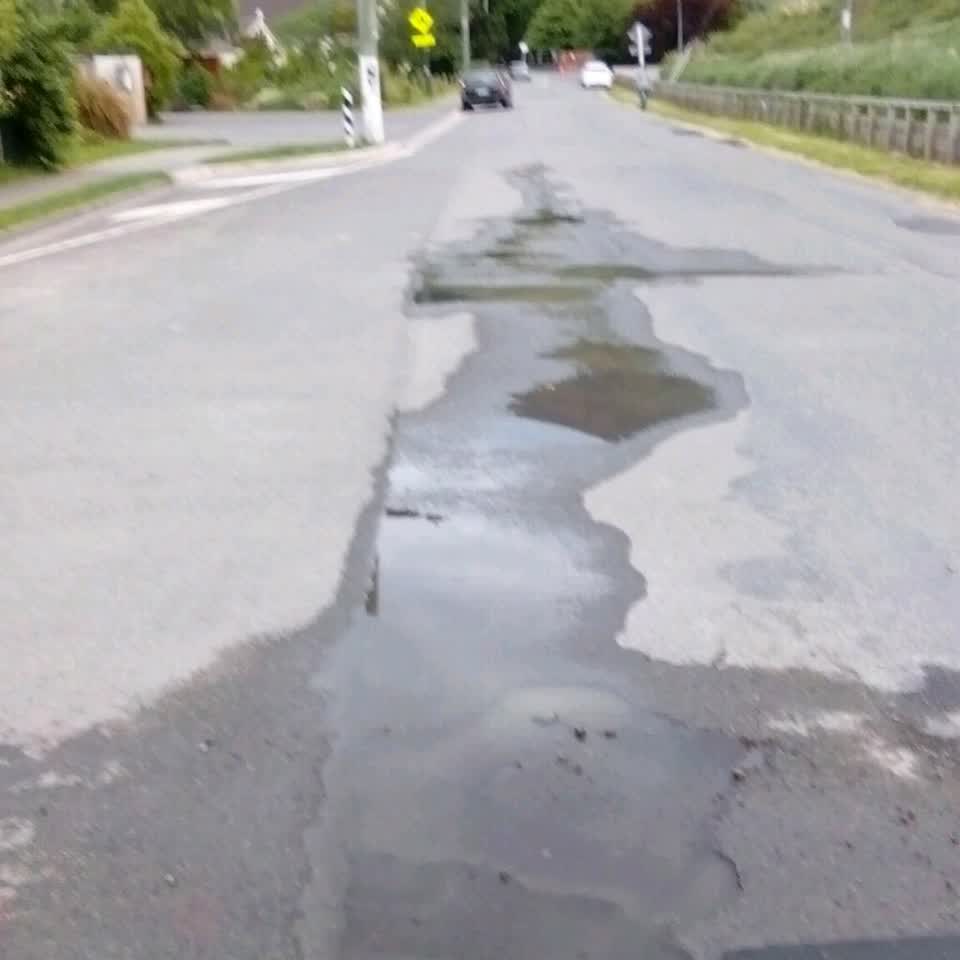 The photograph attached to this flooding report