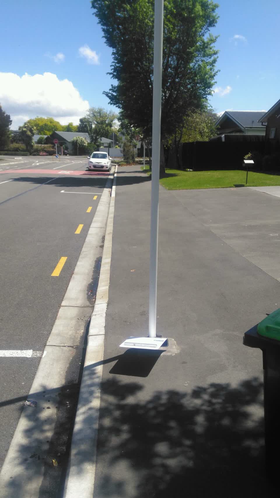 The photograph attached to this roading/streets report