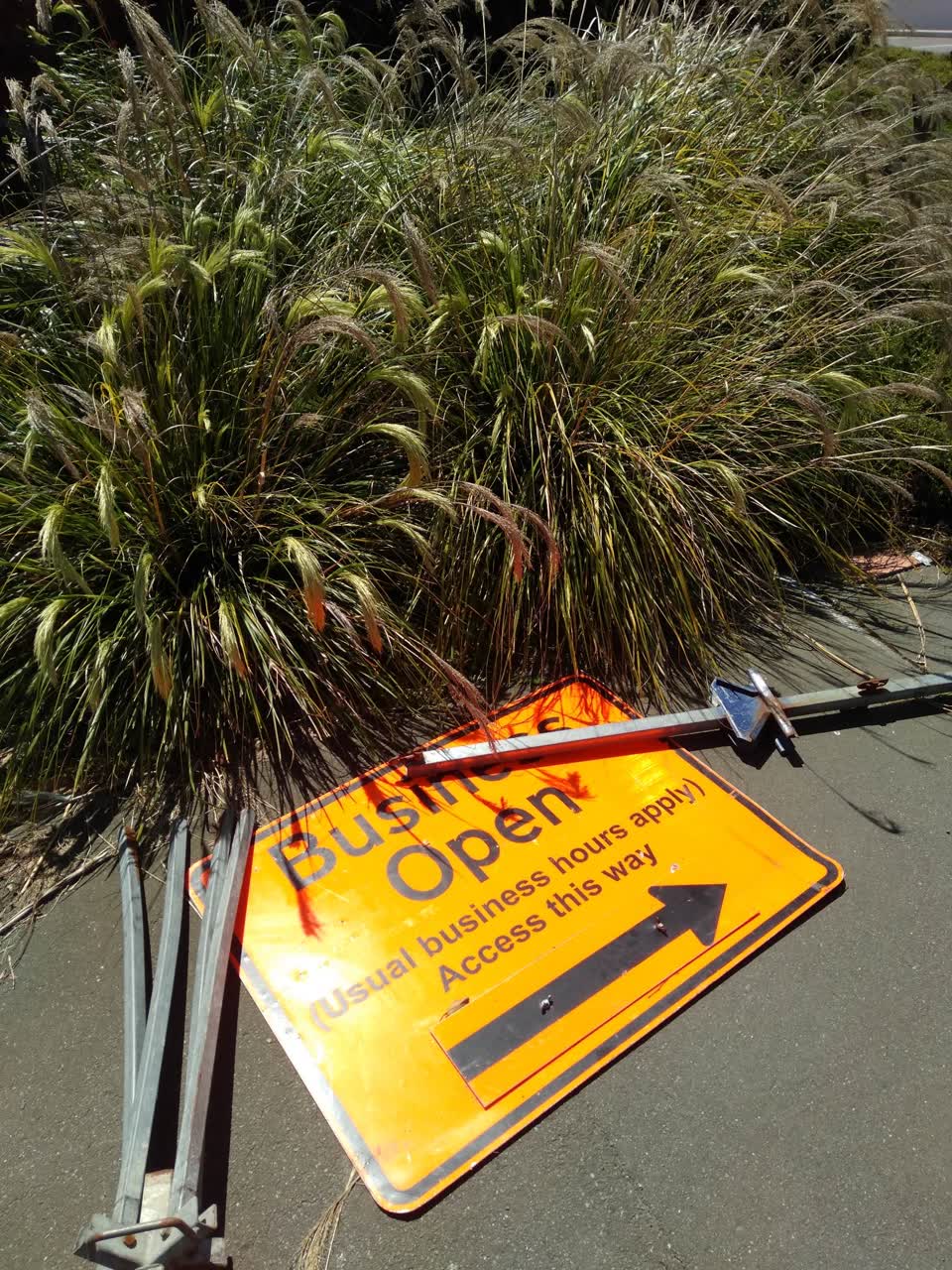 The photograph attached to this roading/streets report