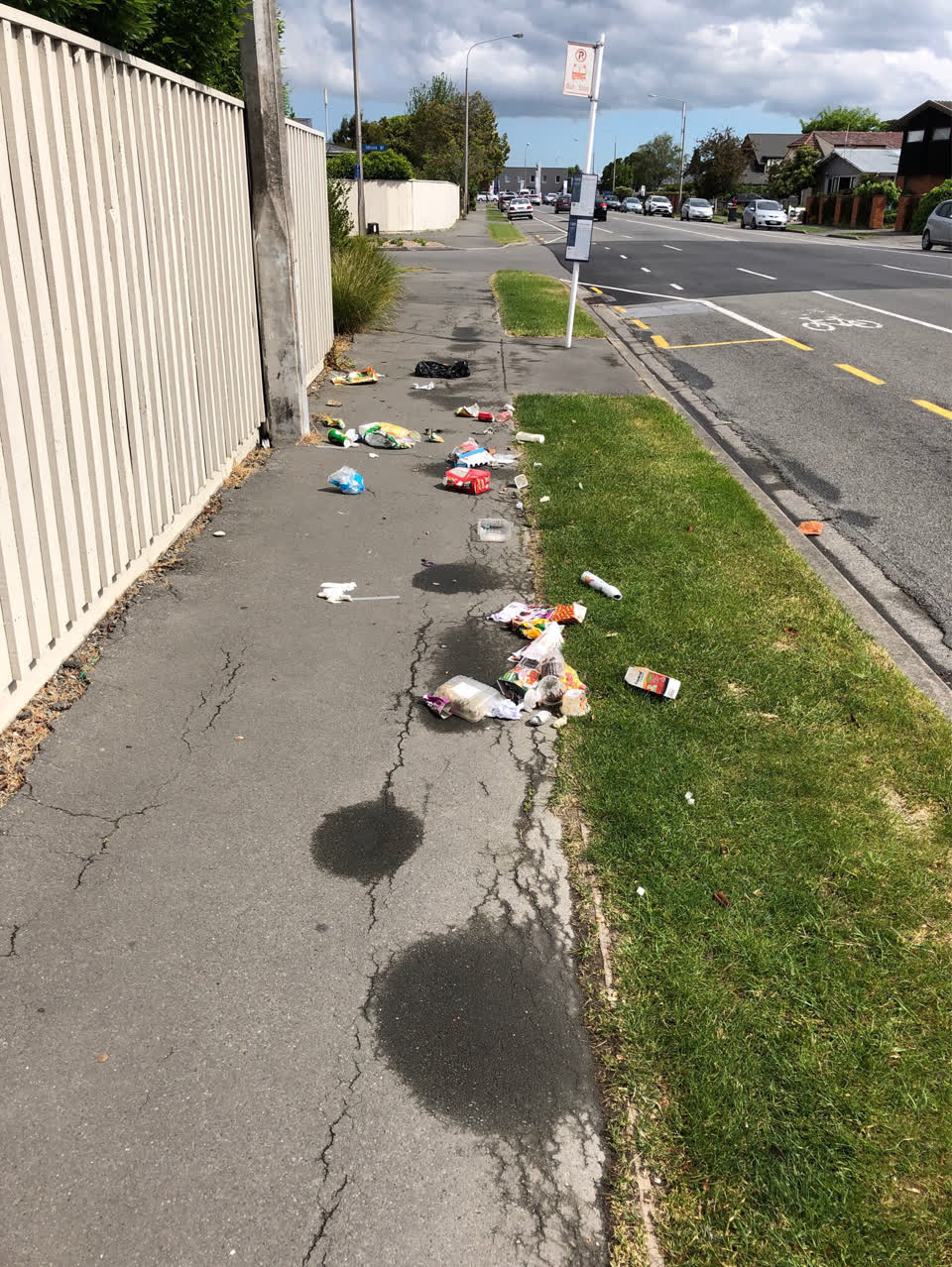 The photograph attached to this rubbish/recycling report
