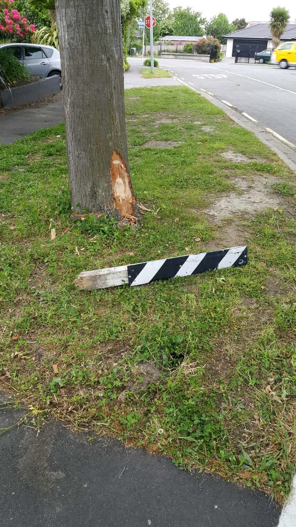 The photograph attached to this roading/streets report
