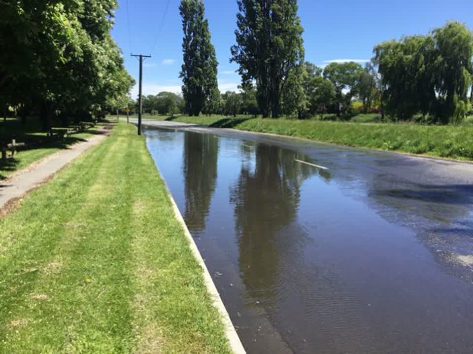 The photograph attached to this flooding report