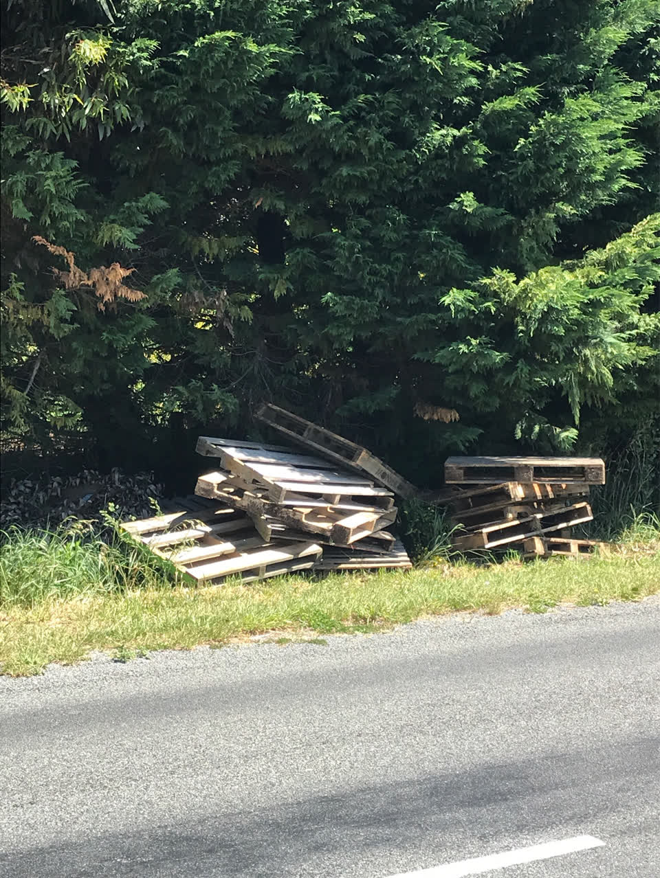 The photograph attached to this roading/streets report