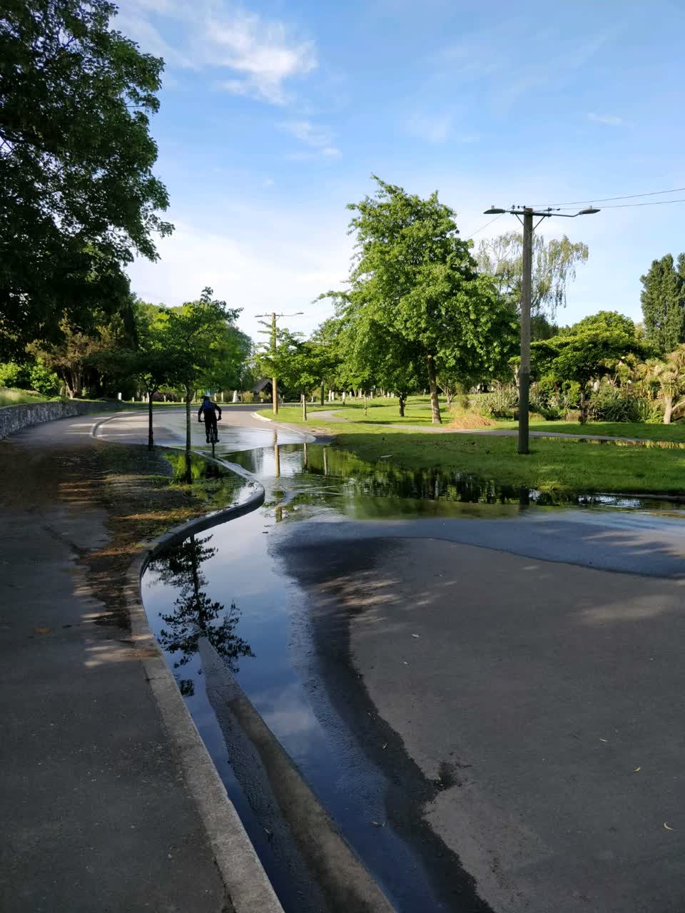 The photograph attached to this flooding report