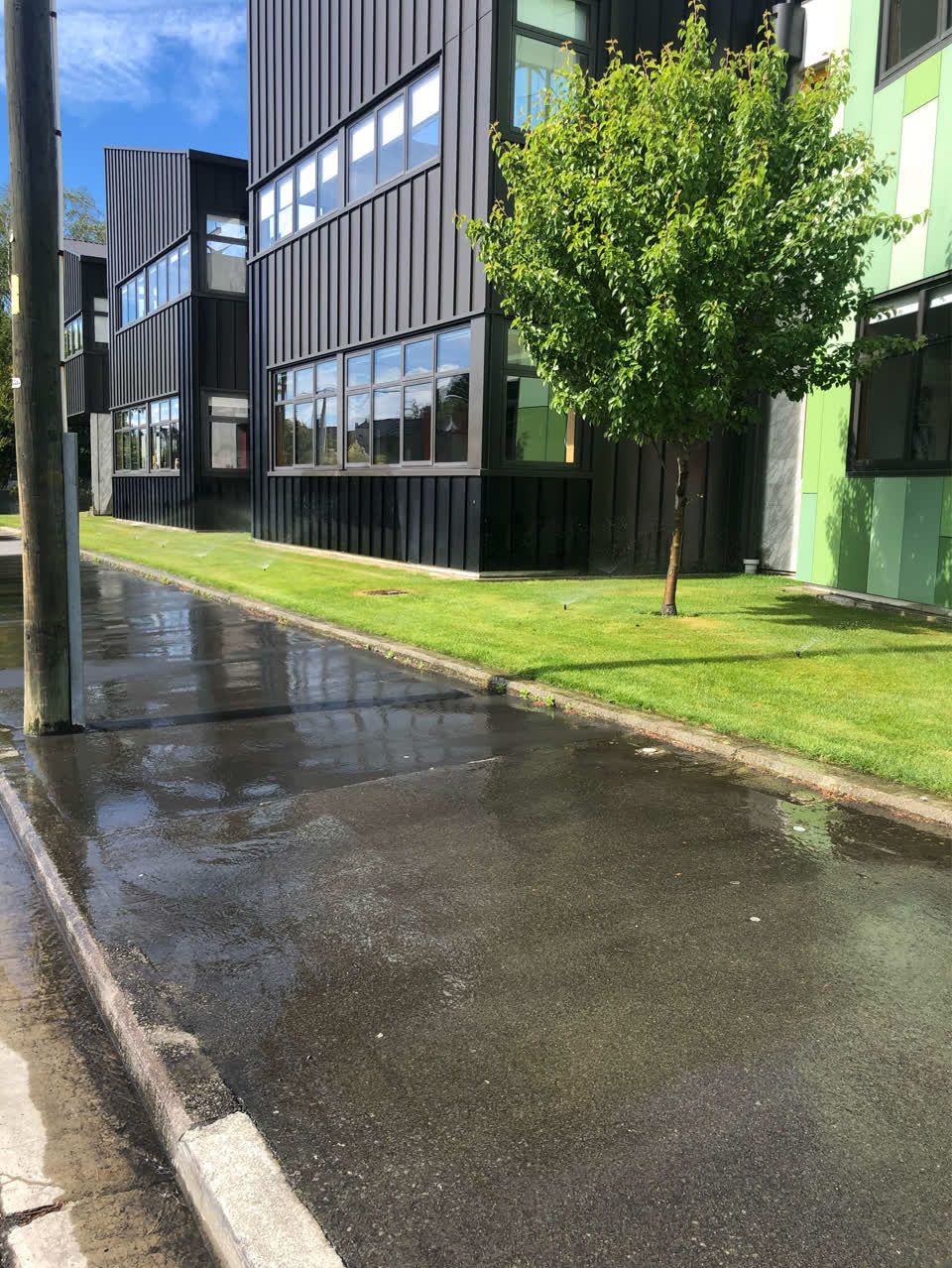 The photograph attached to this wastewater/stormwater report