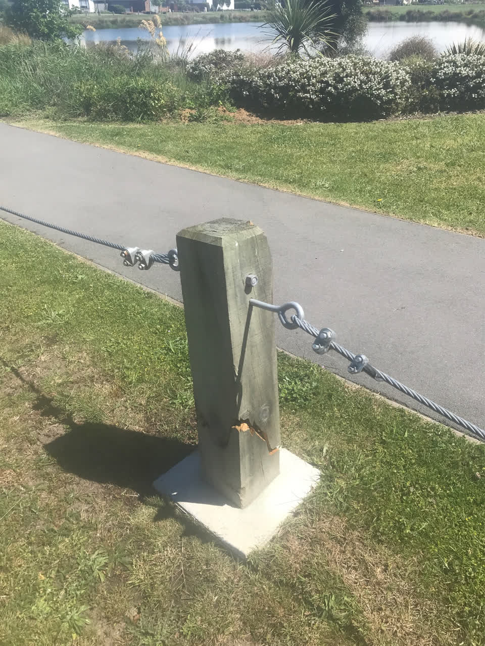 The photograph attached to this parks report