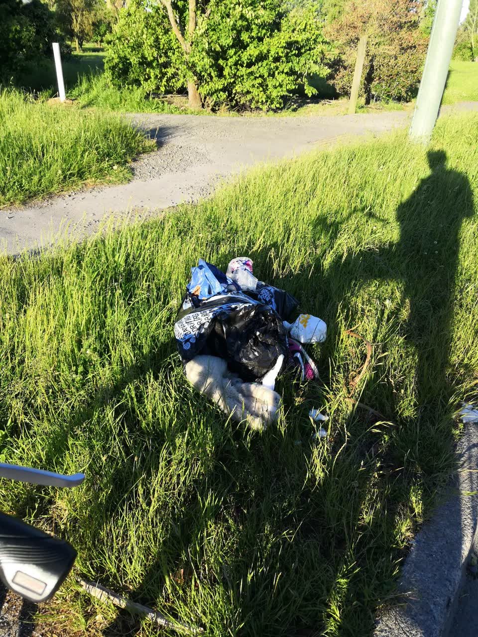 The photograph attached to this rubbish/recycling report