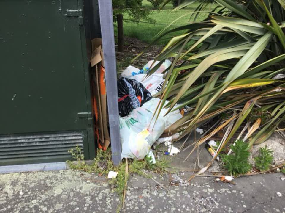 The photograph attached to this rubbish/recycling report