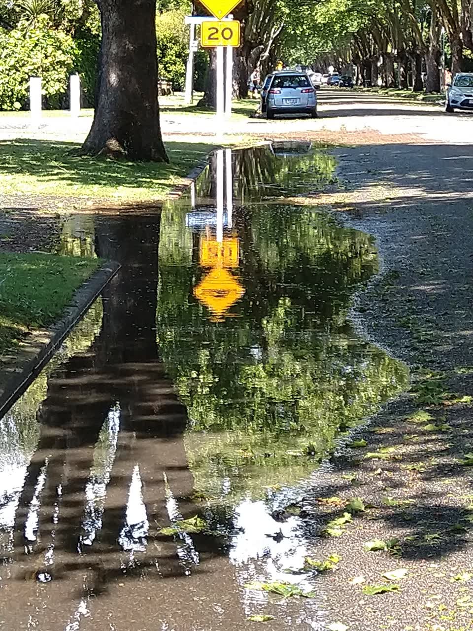 The photograph attached to this flooding report