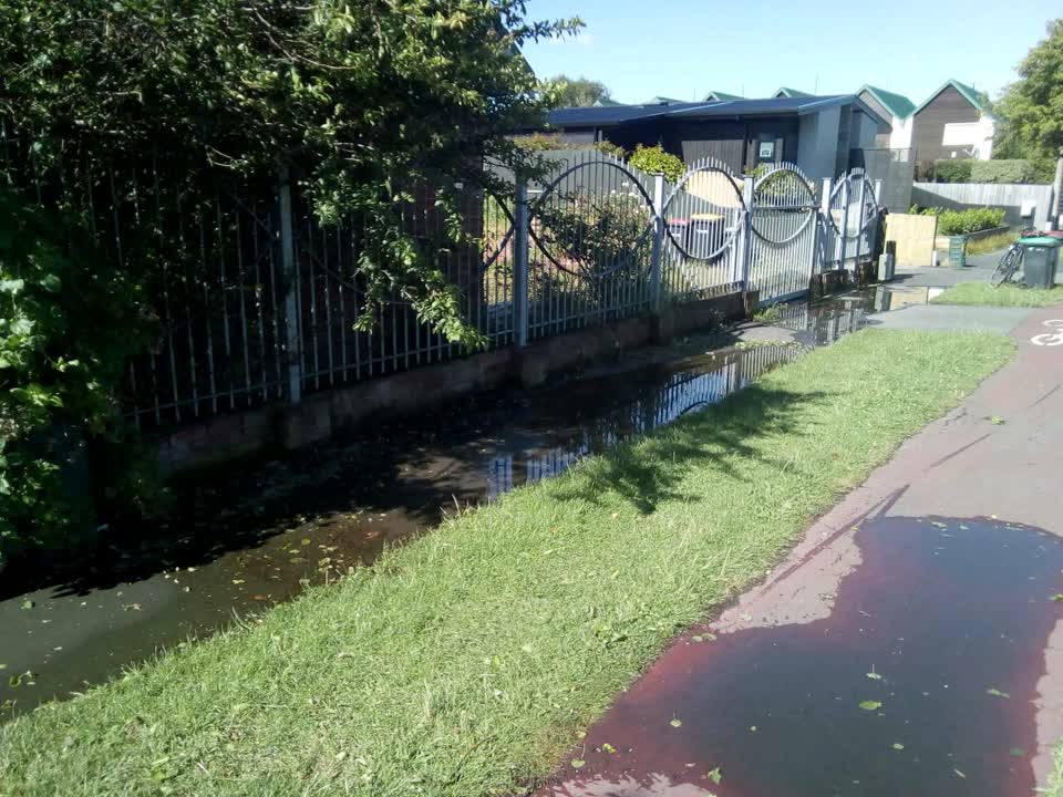 The photograph attached to this flooding report