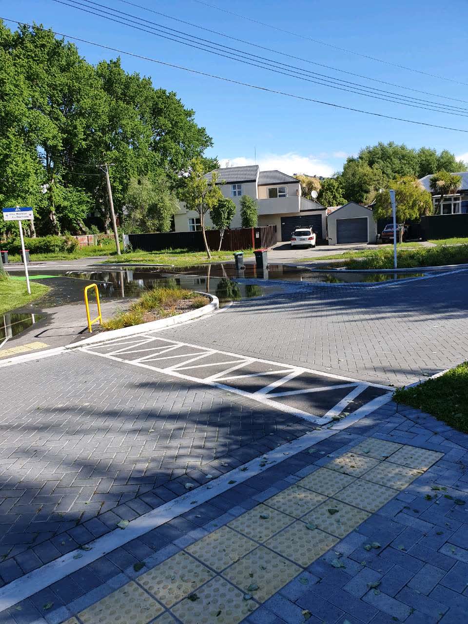 The photograph attached to this flooding report