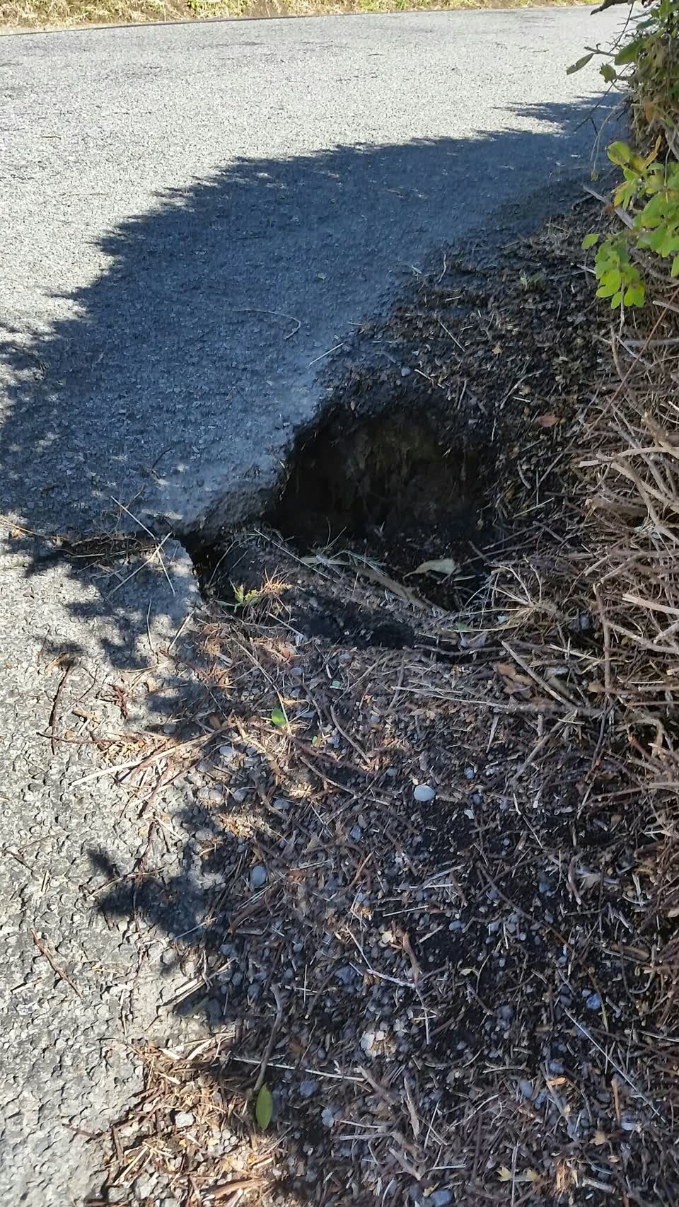 The photograph attached to this roading/streets report