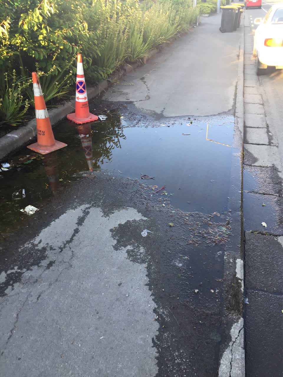 The photograph attached to this wastewater/stormwater report