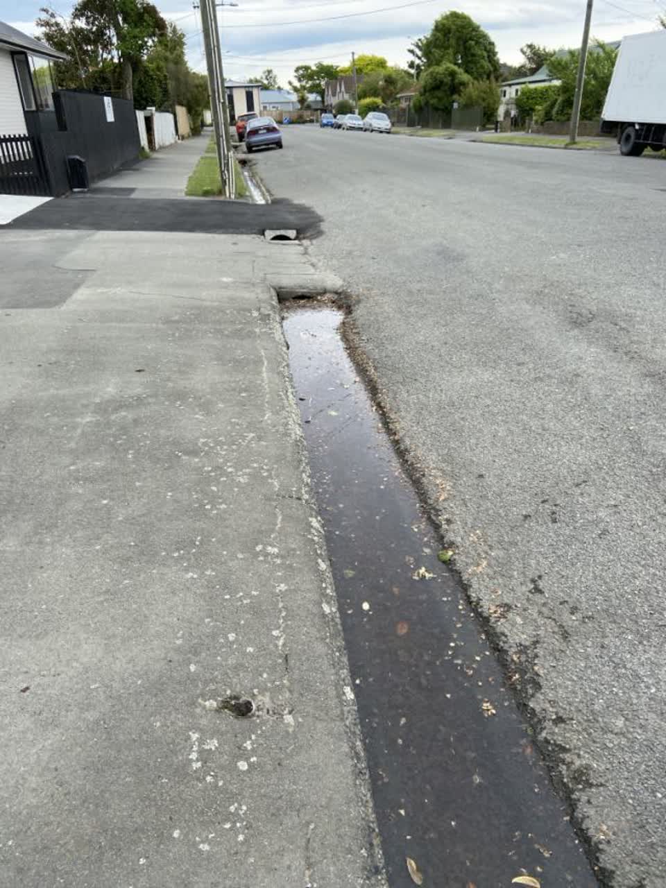The photograph attached to this roading/streets report