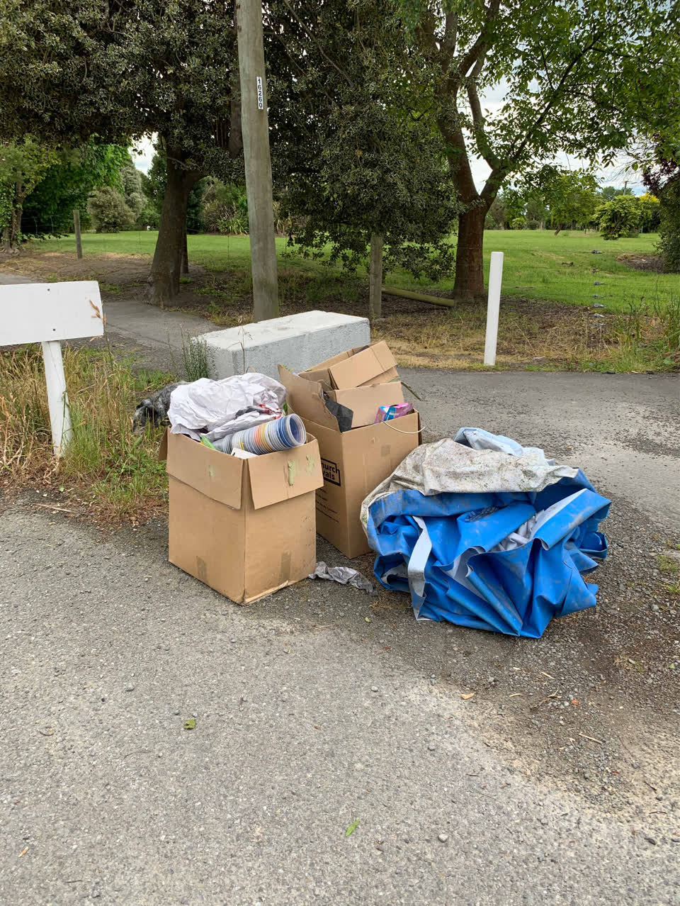 The photograph attached to this rubbish/recycling report