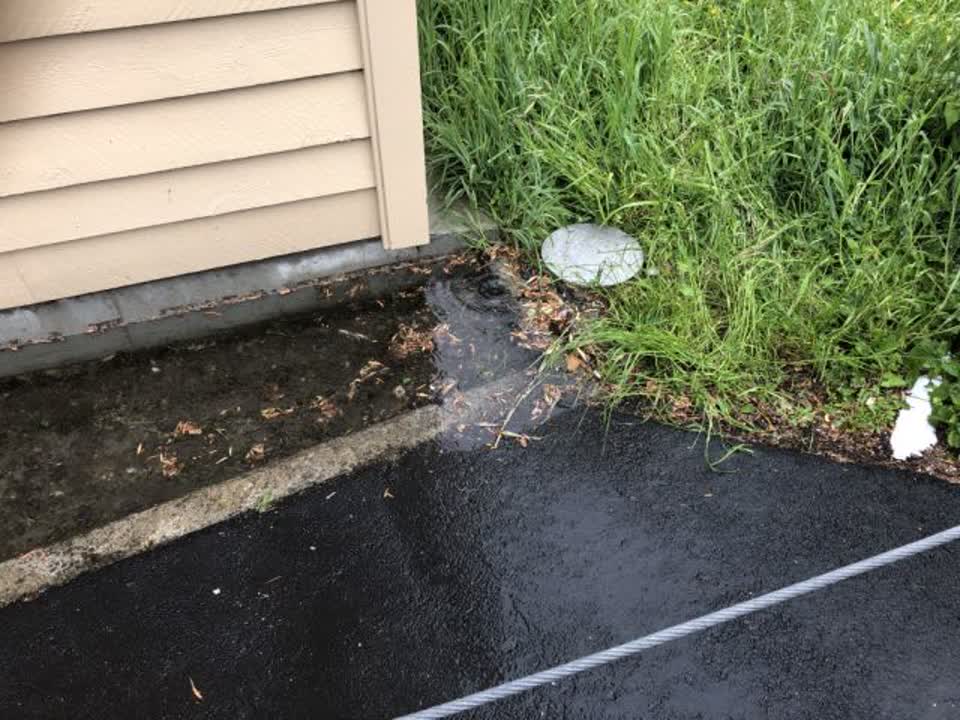 The photograph attached to this wastewater/stormwater report