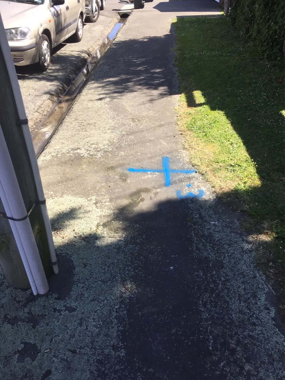The photograph attached to this wastewater/stormwater report