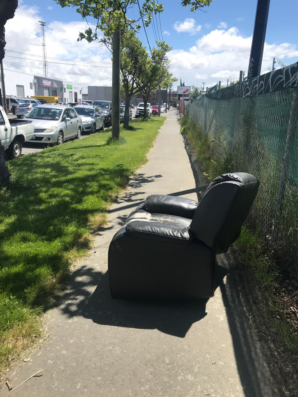 The photograph attached to this roading/streets report