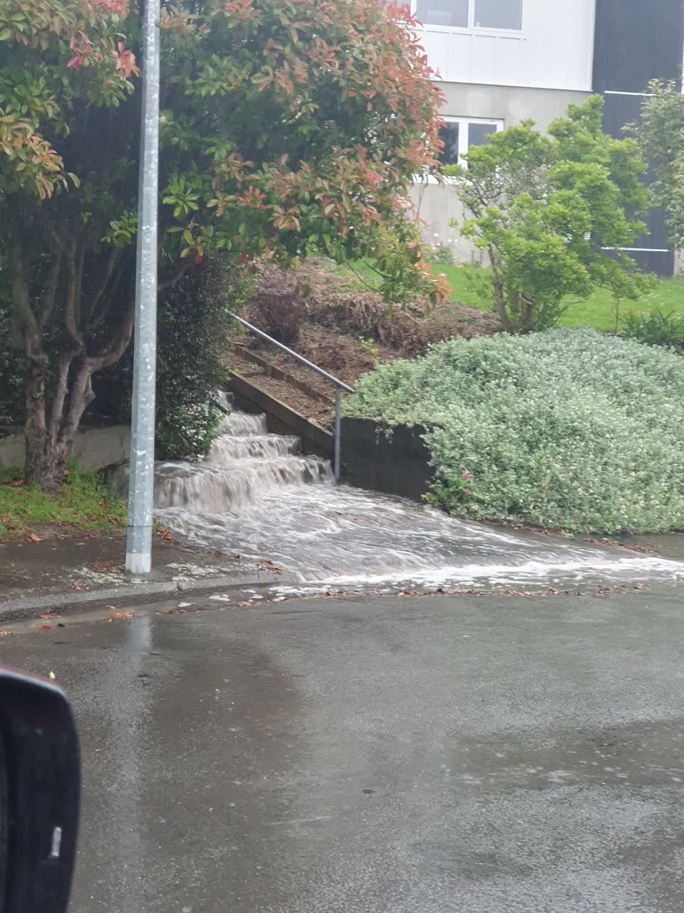 The photograph attached to this flooding report