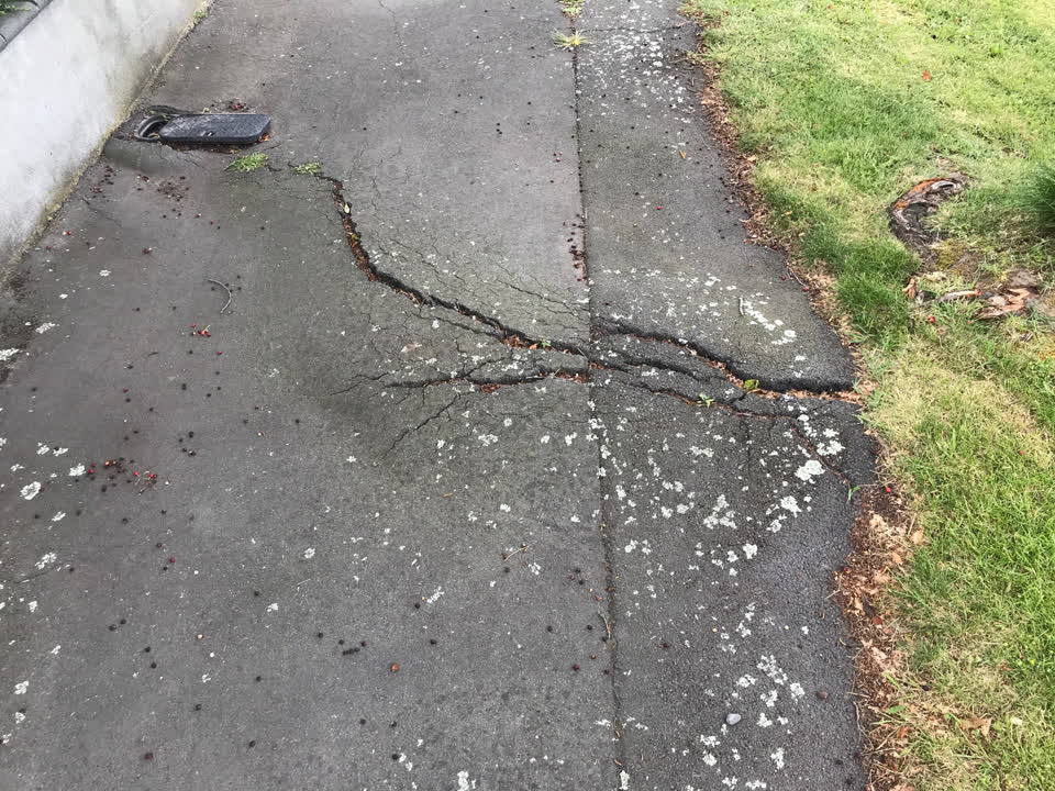 The photograph attached to this roading/streets report