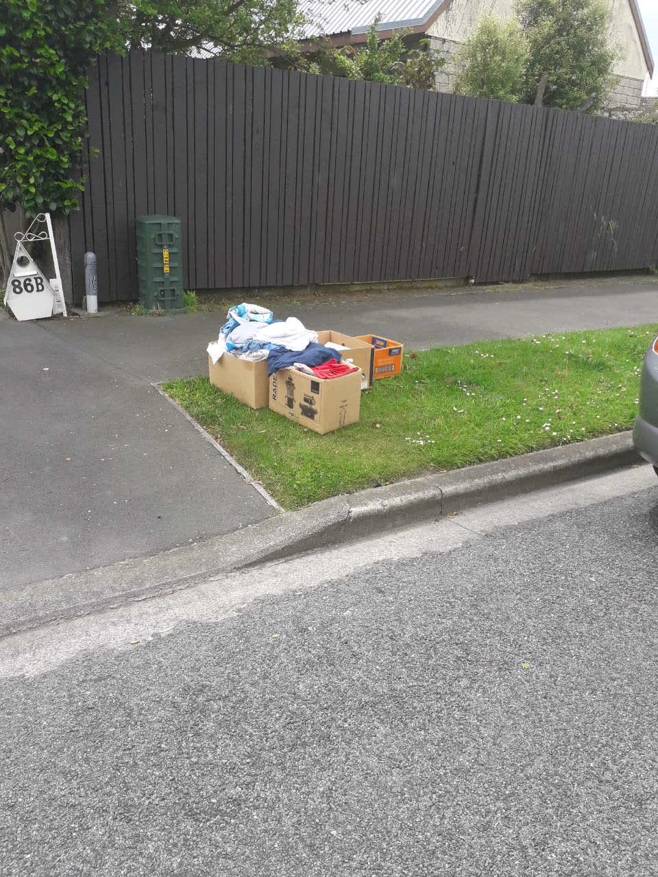 The photograph attached to this rubbish/recycling report