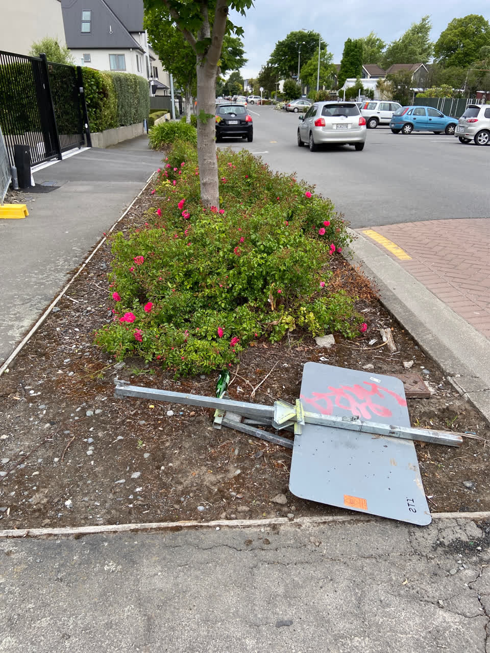 The photograph attached to this roading/streets report