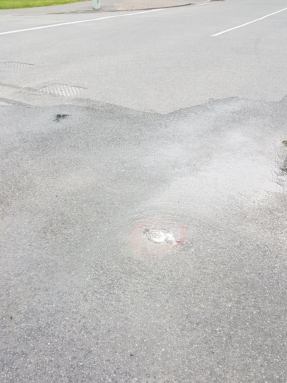 The photograph attached to this flooding report