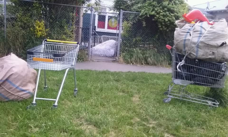 The photograph attached to this rubbish/recycling report
