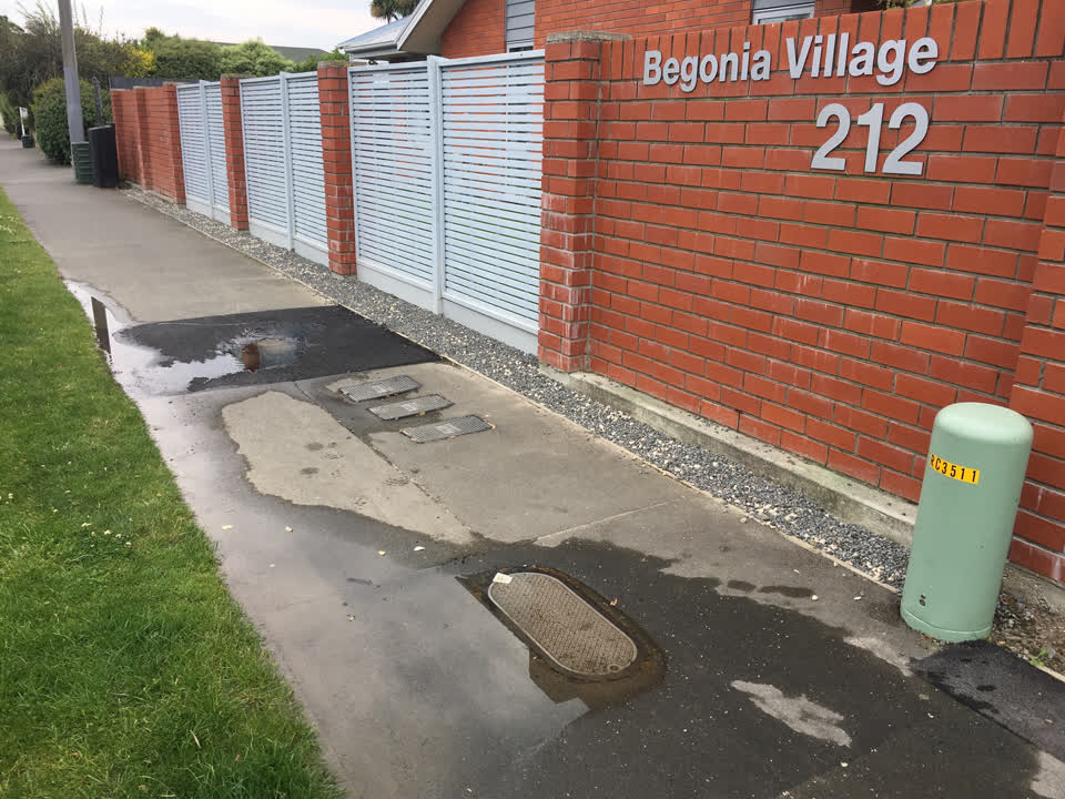 The photograph attached to this water supply report