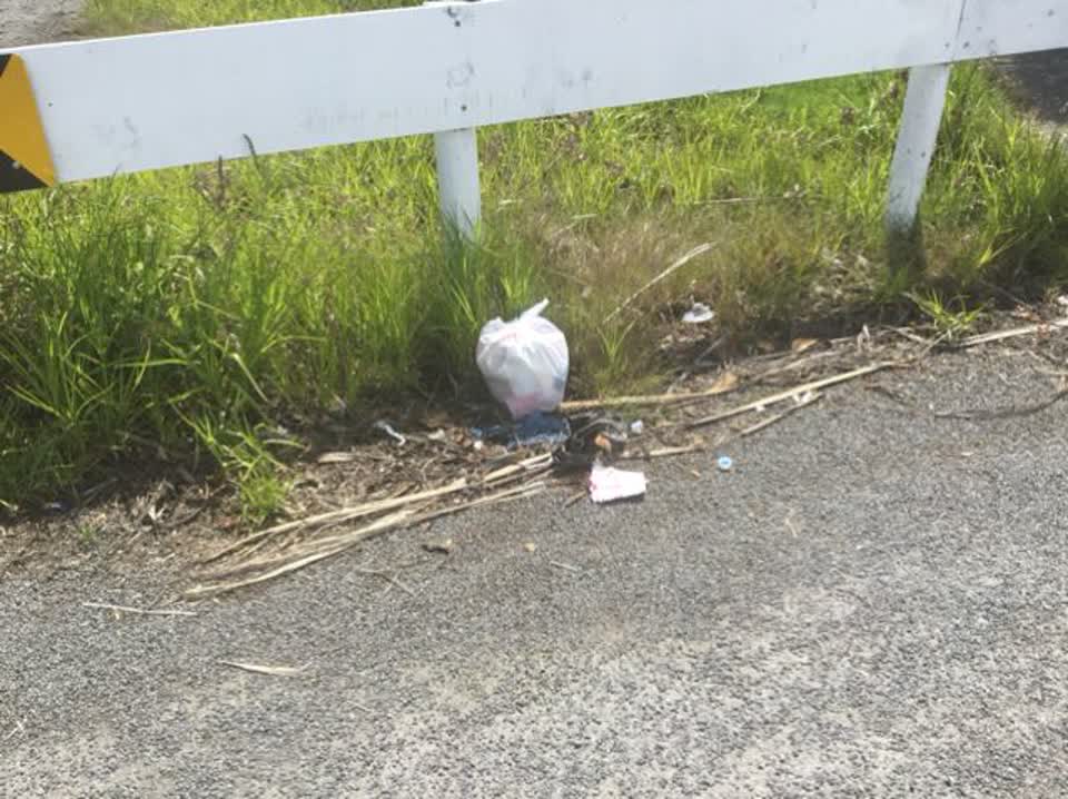 The photograph attached to this rubbish/recycling report