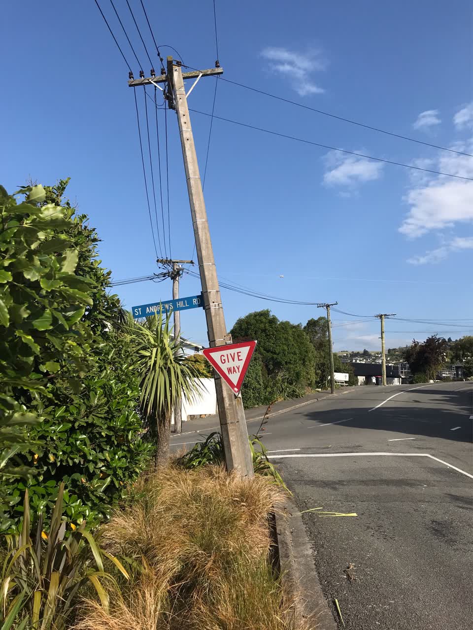 The photograph attached to this roading/streets report