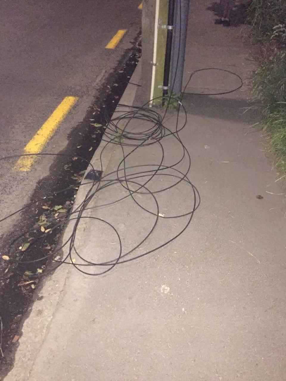 The photograph attached to this roading/streets report