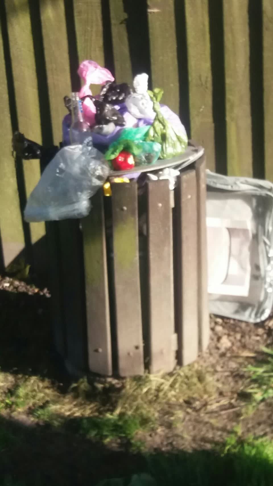 The photograph attached to this rubbish/recycling report