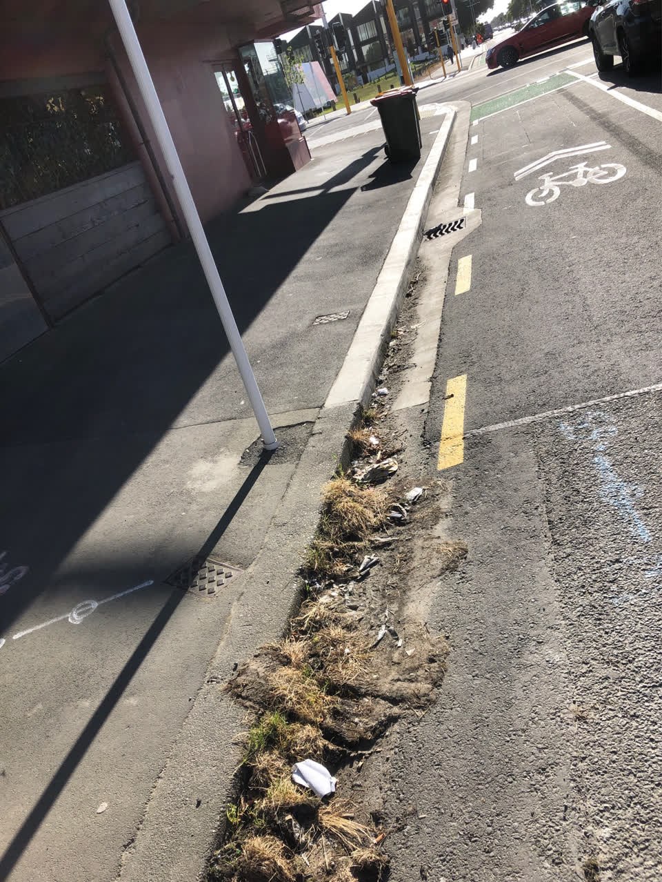 The photograph attached to this roading/streets report