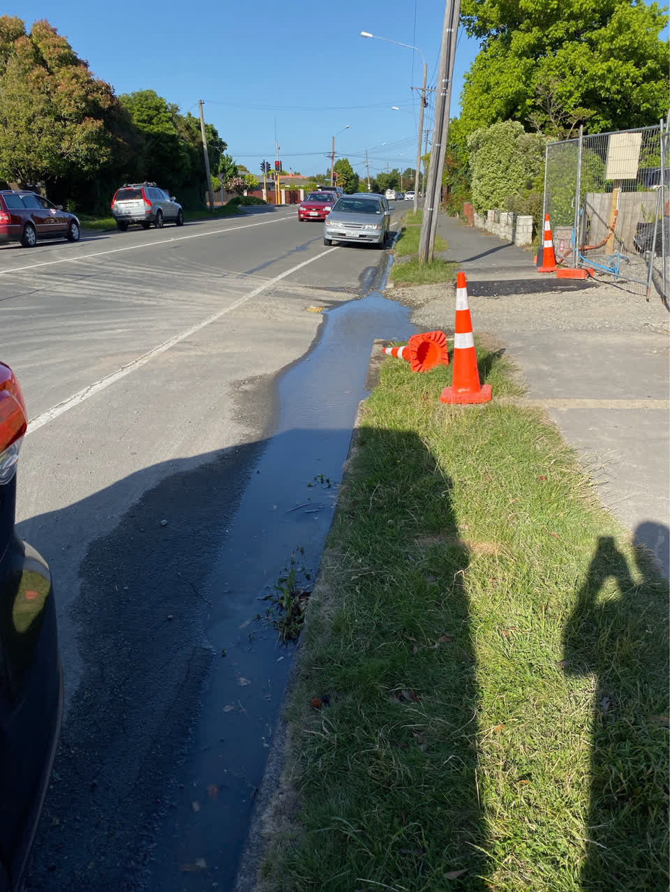 The photograph attached to this roading/streets report