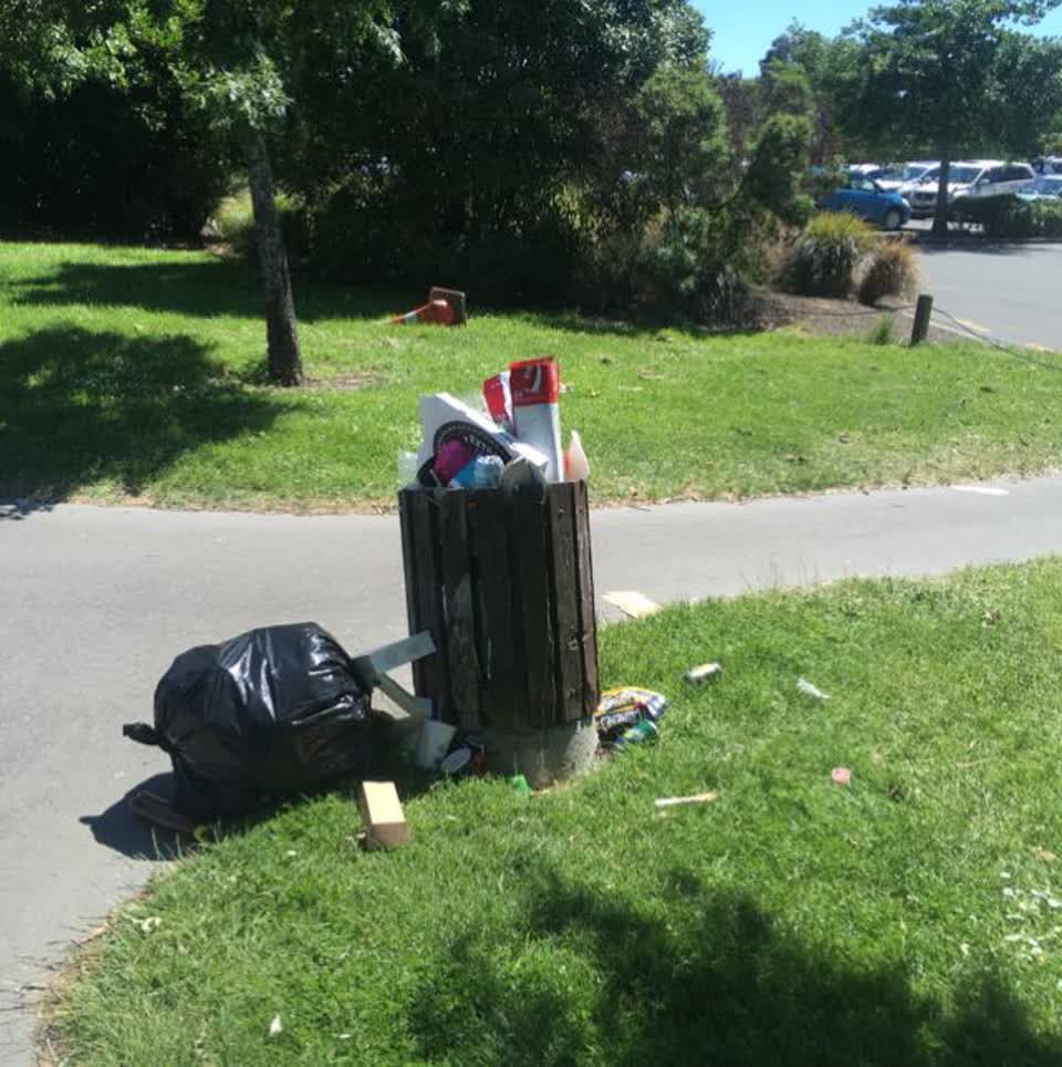 The photograph attached to this rubbish/recycling report