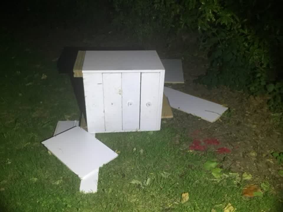The photograph attached to this rubbish/recycling report