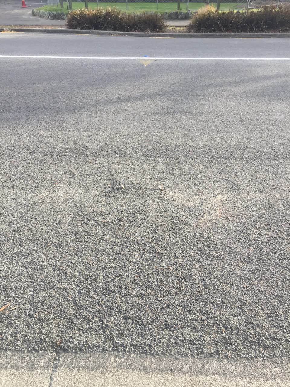 The photograph attached to this roading/streets report