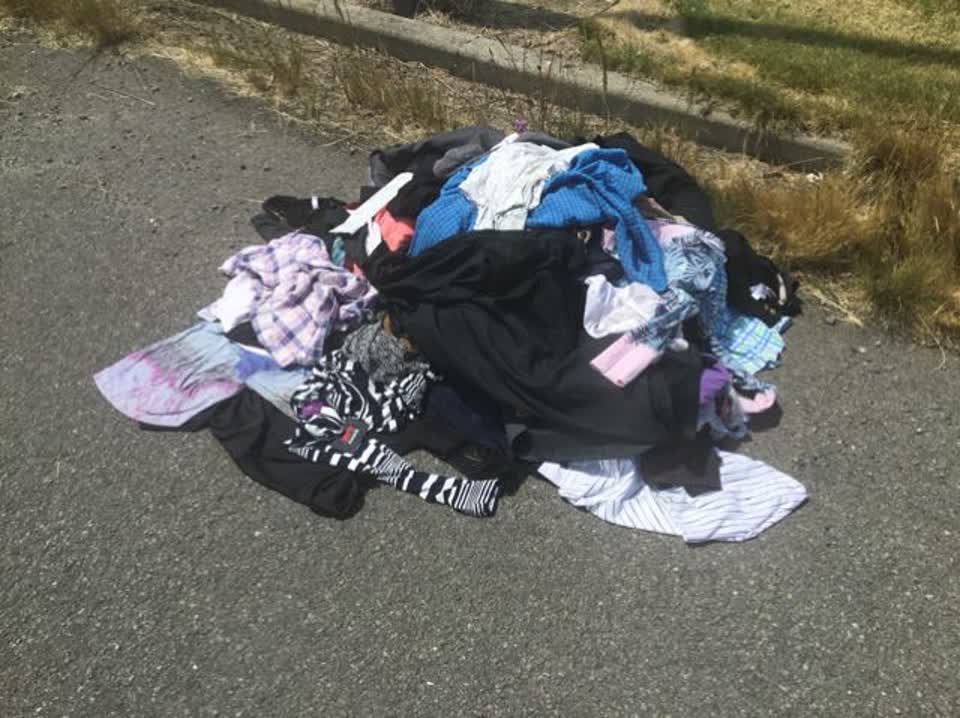 The photograph attached to this rubbish/recycling report