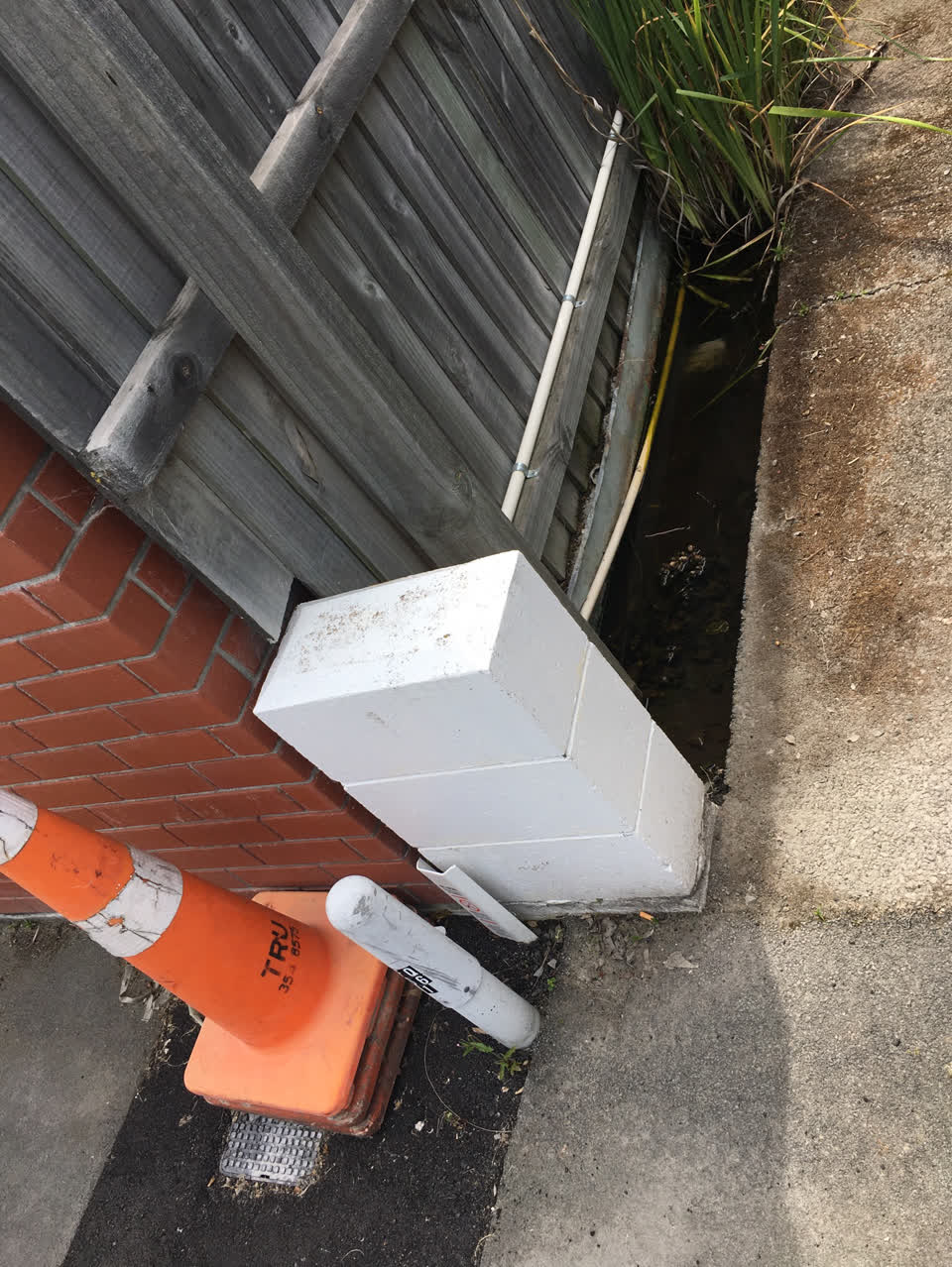 The photograph attached to this flooding report