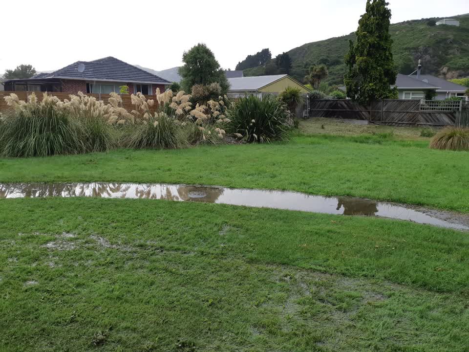 The photograph attached to this flooding report