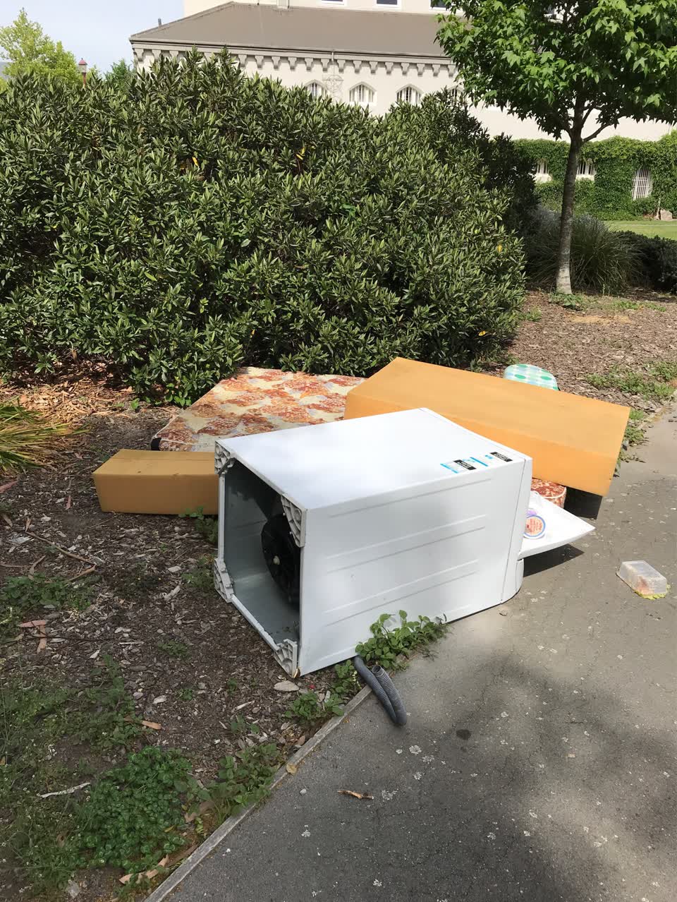 The photograph attached to this rubbish/recycling report