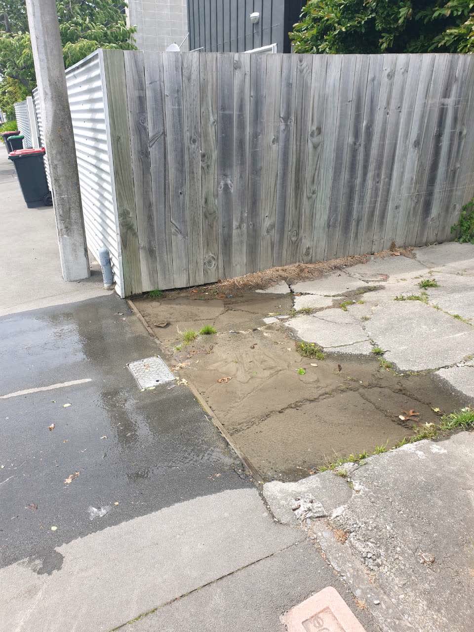 The photograph attached to this flooding report
