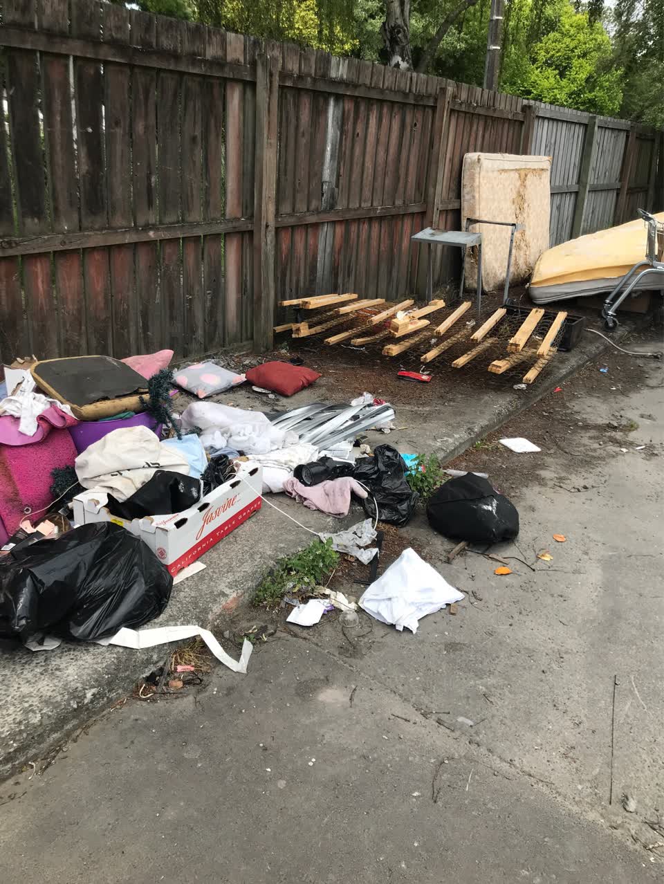 The photograph attached to this rubbish/recycling report
