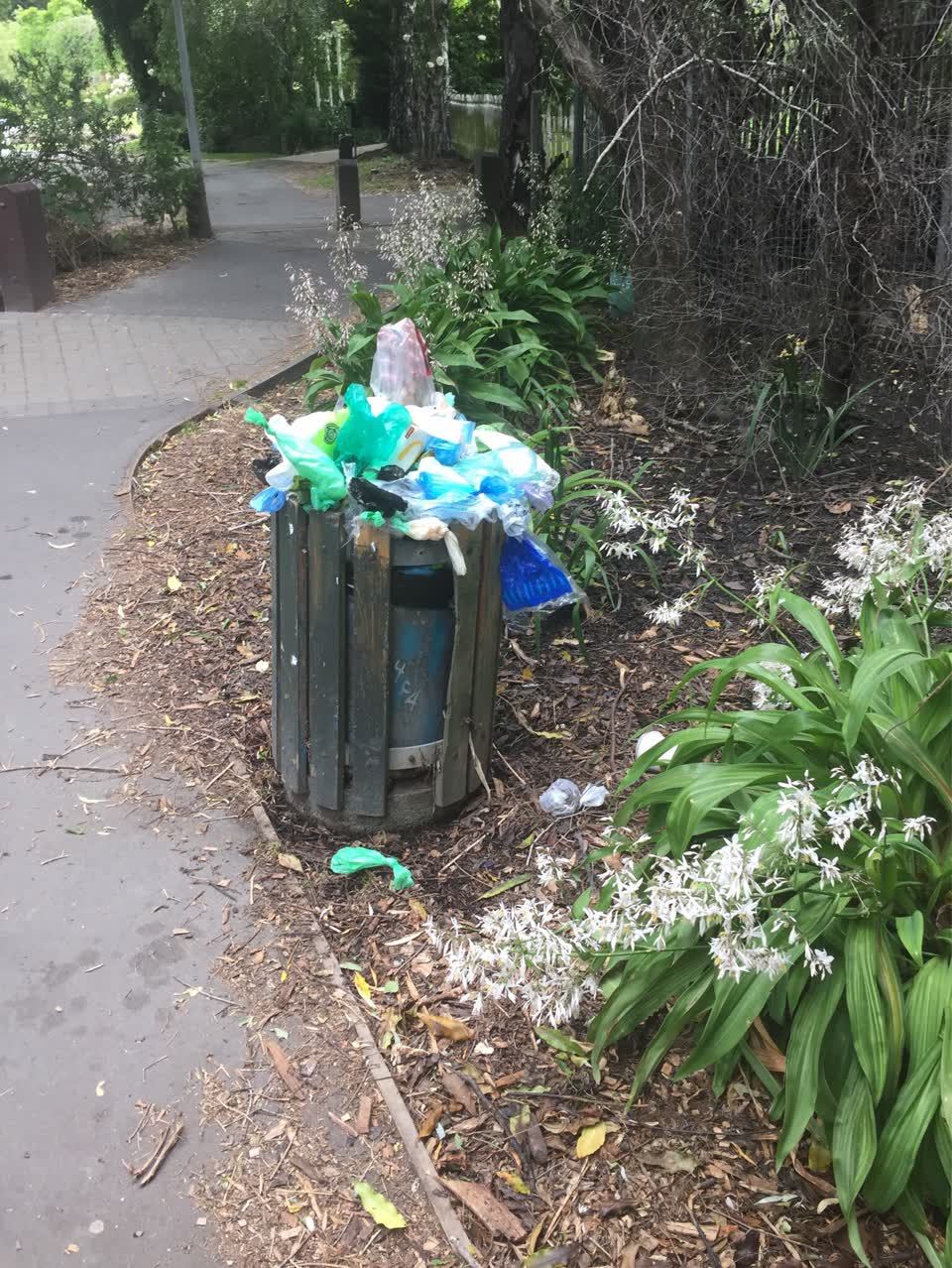 The photograph attached to this parks report