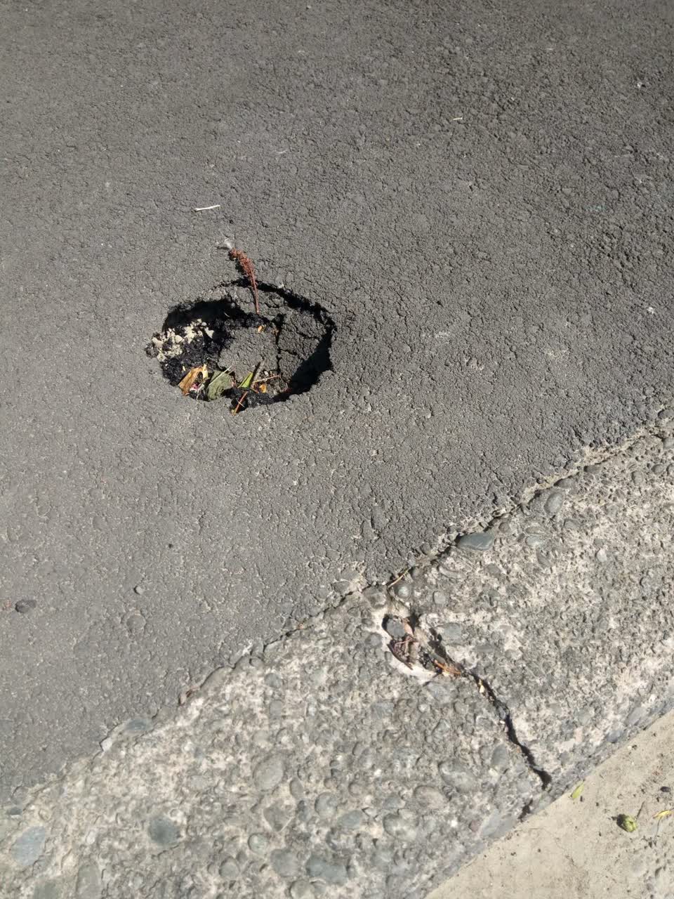 The photograph attached to this roading/streets report