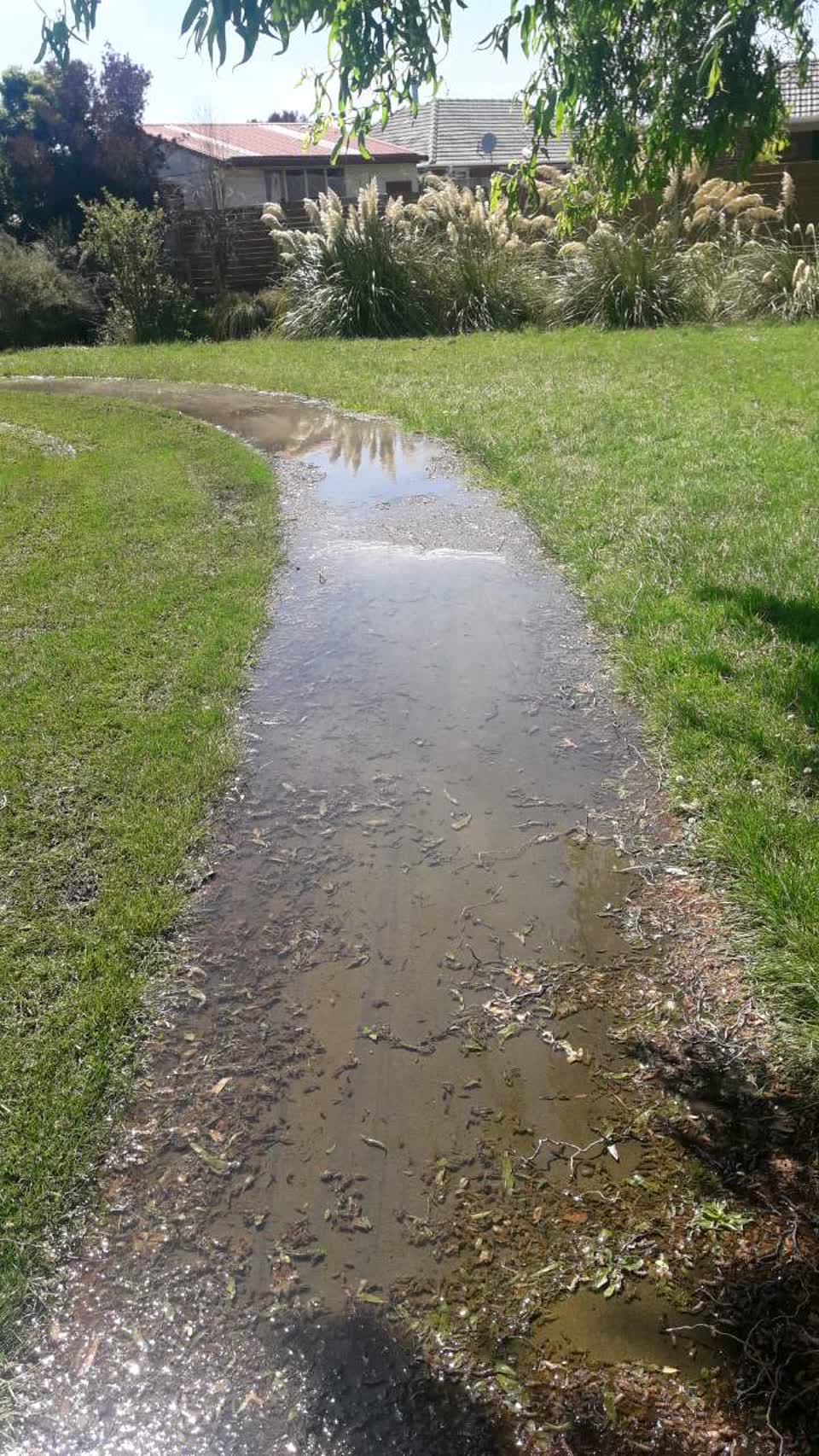 The photograph attached to this wastewater/stormwater report