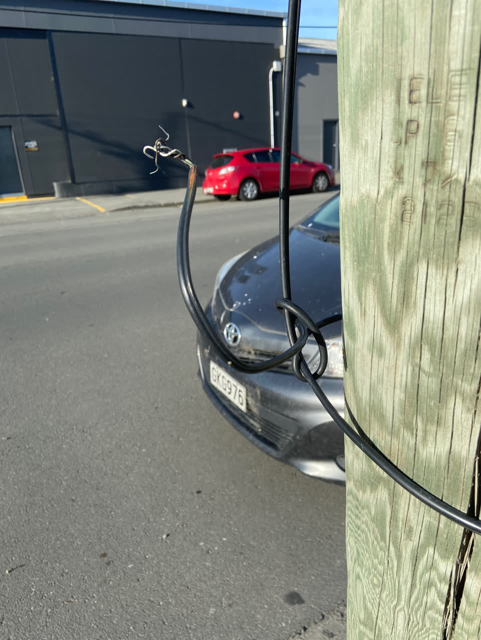 The photograph attached to this roading/streets report
