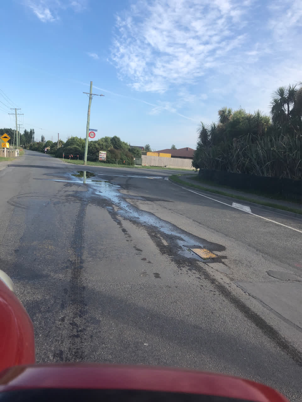 The photograph attached to this wastewater/stormwater report