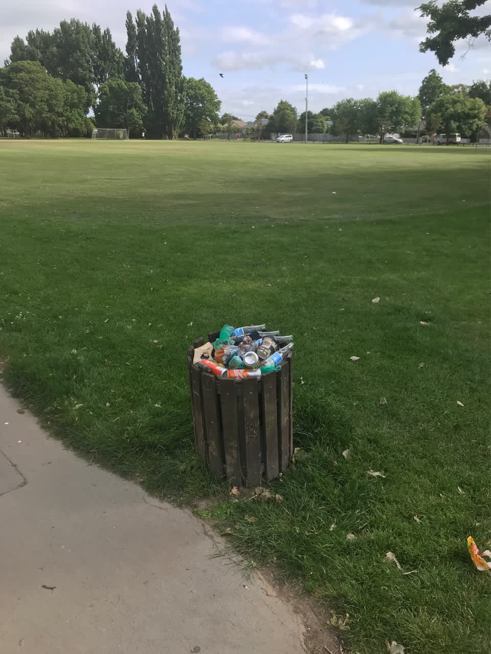 The photograph attached to this parks report
